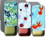 Kissa Lip Balm in Keepsake Gift Tin - Natural Handcrafted and Vegan Friendly. Choice of 3 Flavors. "Little Critters"