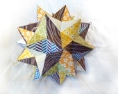 Origami star- Geometric multicolor paper origami star