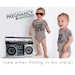 lettuce turnip the beet - eco-heather grey track shirt - baby and toddler sizes