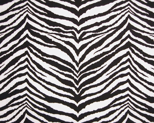 Home Decor FABRIC - Tiger Stripe - Black White