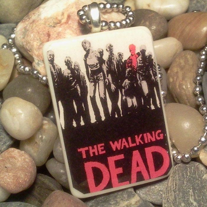 Walking Dead Recycled Necklace