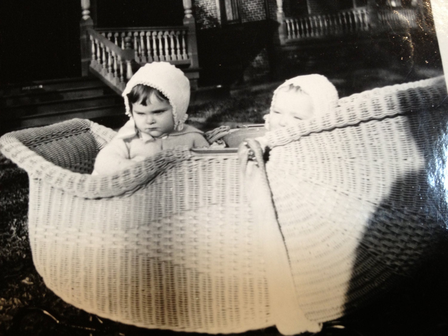 Paul and Spot Ready for a Ride, VIntage Family Photos With Family Dog For Art, Collage, Or Assemblage