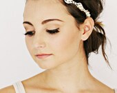 20s, Art Deco, Gatsby Inspired, Pearl, Crystal, Headband - CLOVER