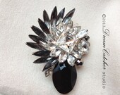 Mila Vintage Crystal Brooch , wedding accessory, wedding, bridal accessories