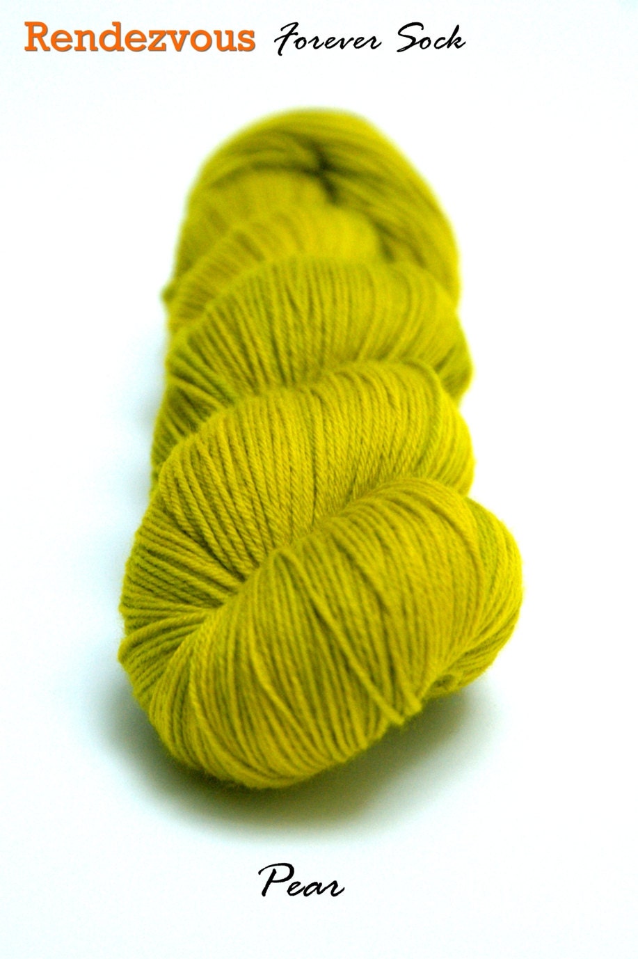 Pear - Handyed Fingering Weight Sock Yarn (Superwash Merino Wool/Nylon, 460 yards/100 gram) FREE SHIPPING