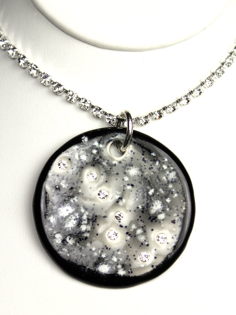 Big Dipper Ceramic Sparkle Surly Necklace with Swarovski Crystals