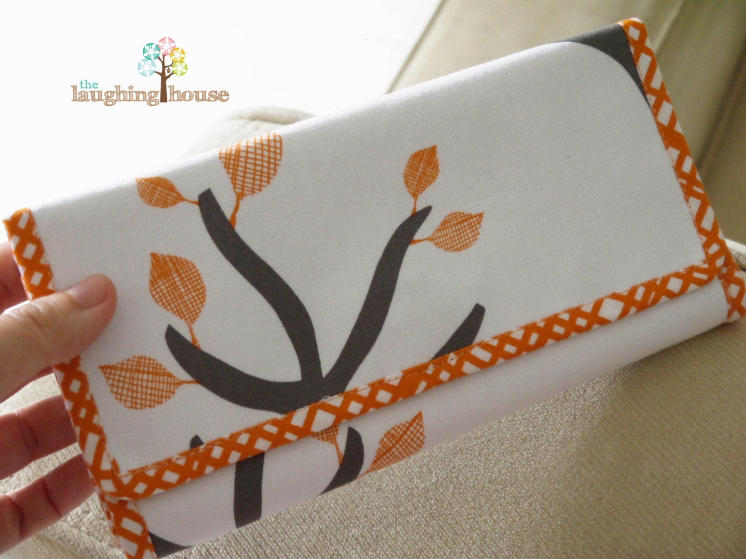 PREMIUM Cash Budgeting Purse (Whispering Trees in Poppy)