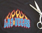 U Pick Las Vegas Halter Top Tube Top UPcycled t shirt Rockabilly Pin Up