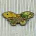 Vintage Chic Butterfly Pendant  in Faux Brass and Patina  0113-21