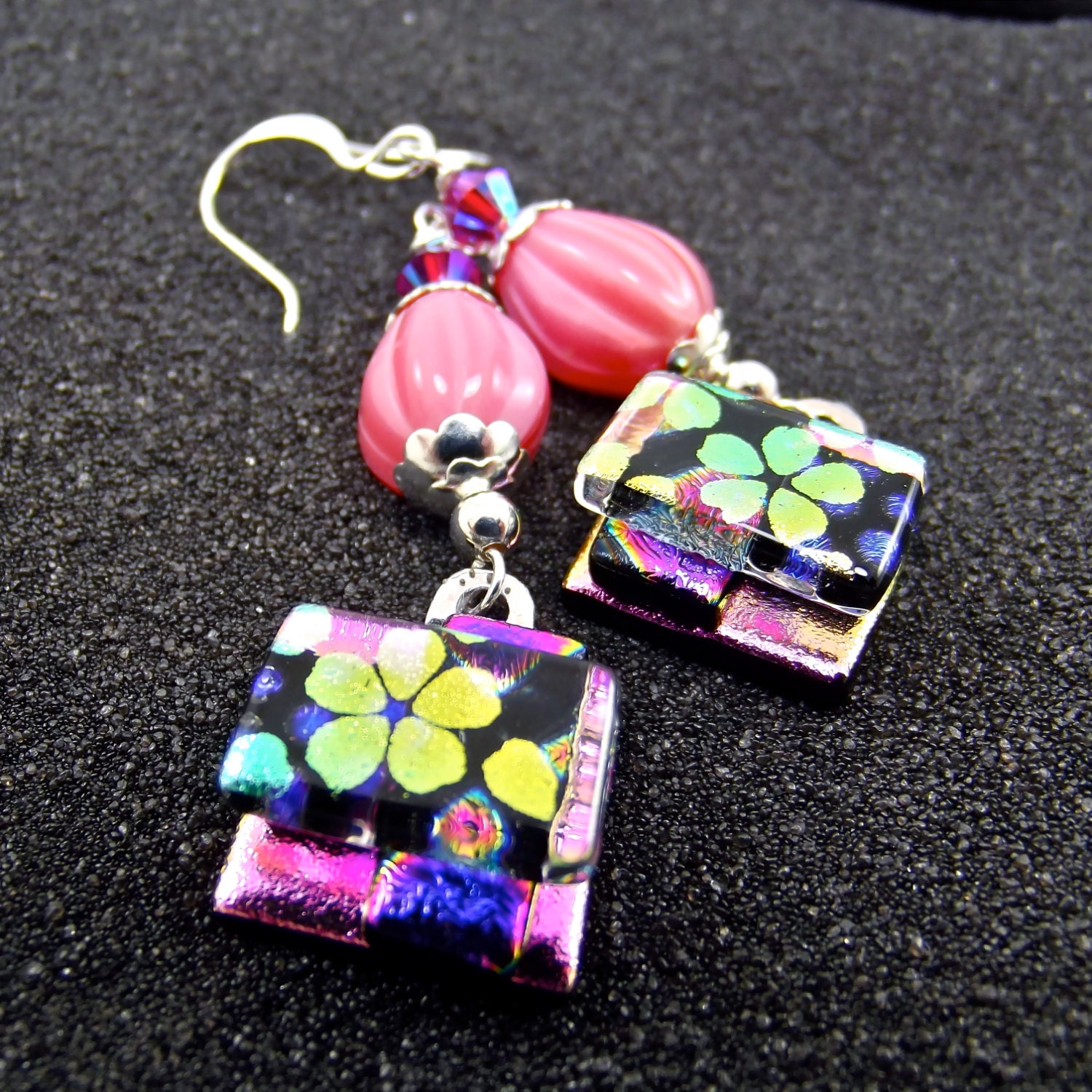 Carusie Lucie Dichroic Earrings