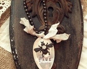 BE TRUE Vintage Stamped Spoon Necklace 