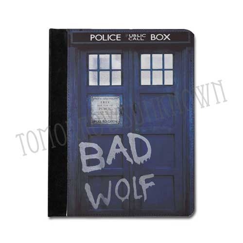 iPad 2 / 3 / 4 mini, Kindle Fire HD 8.9" 7" Nook color case book style cover - Doctor who inspired Bad Wolf Tardis