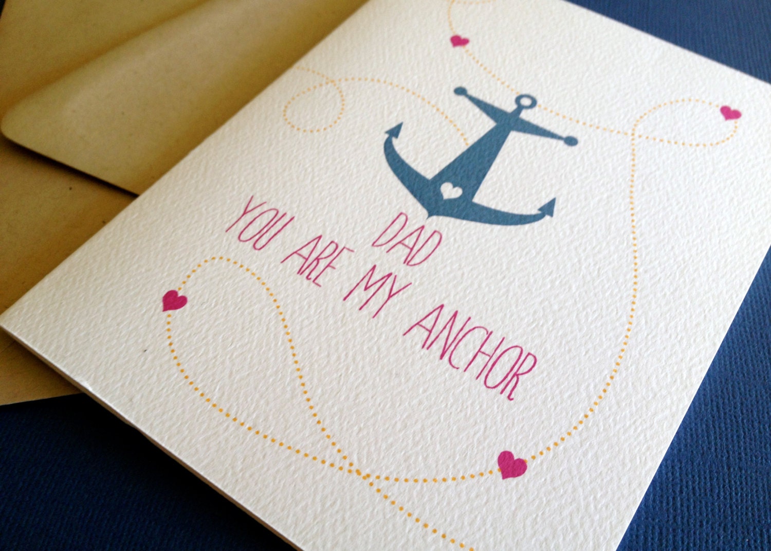 Dad You Are My Anchor- single Fathers Day card