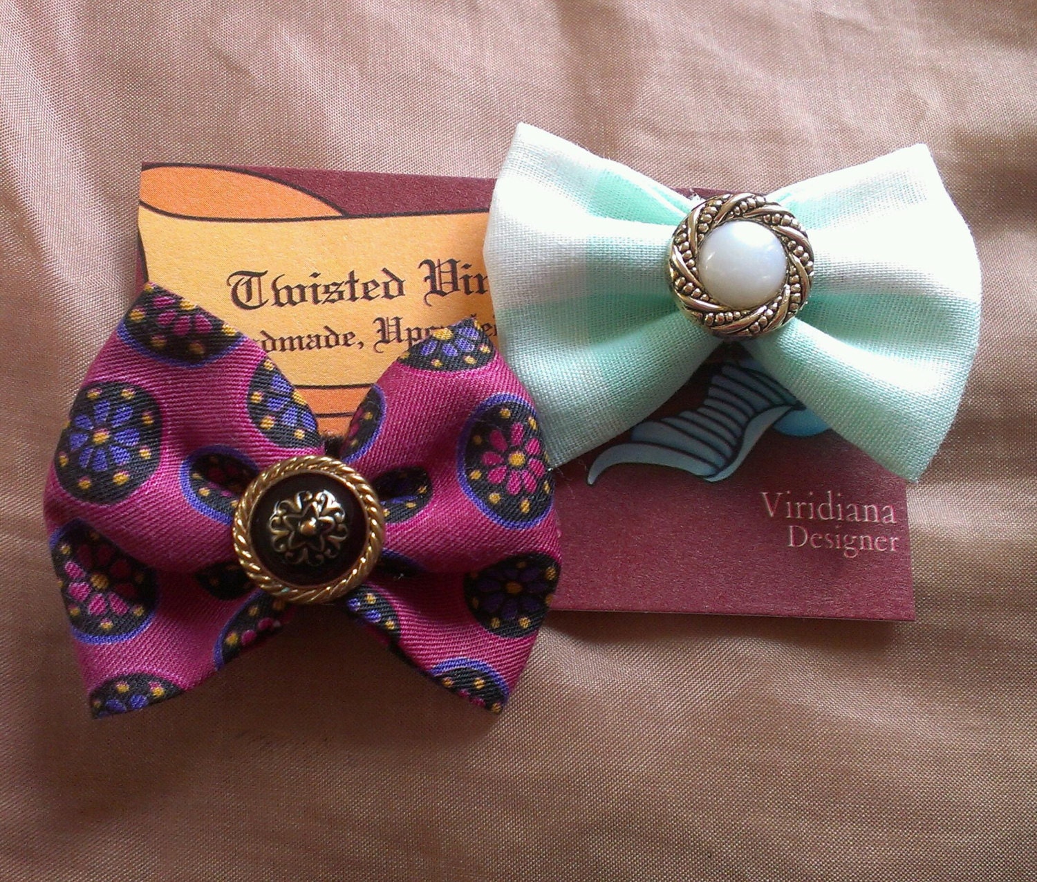 Cute Little Bow Hair Clips - set of 2