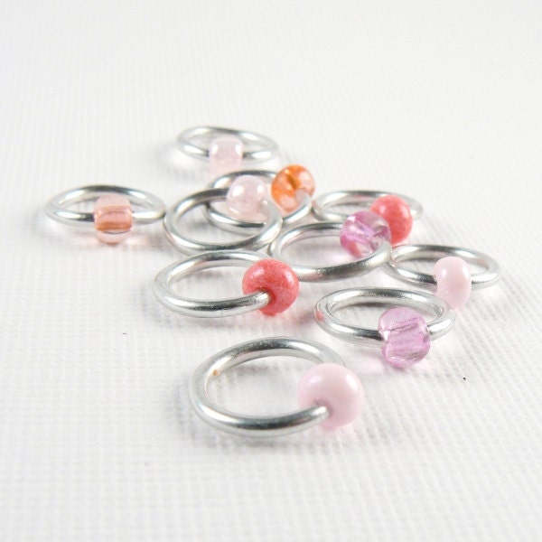 Puffy Hearts (US9) - Eterne Stitch Markers (snagfree)