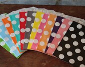Dotted Favor Bags - 4-3/4 X 7 1/2 - You choose color -- set of 12 Il_170x135