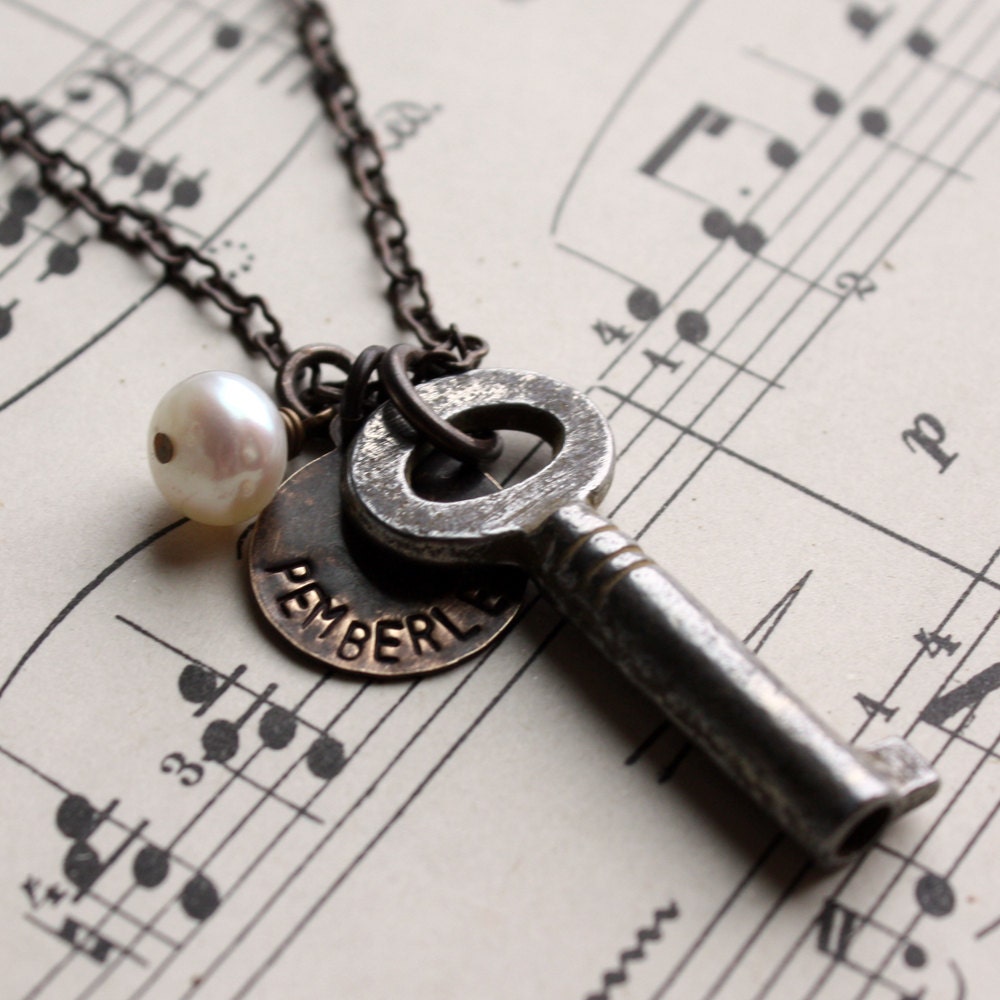My key to Pemberley (Jane Austen inspired jewelry)