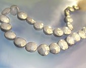 Pyrite, Silver, Coins 8 mm, gemstone, round, flat, faceted, African