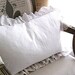 Custom Reserved Order for Barbara White Linen Cotton Blend Ruffled SLIP COVER ONLY (Plain Front) Size 24 x 16