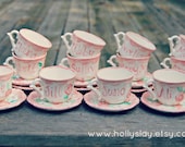 Custom order for Cristy K. Personalized Child's Sized Handpainted Tea Cup and Saucer, Tea Party Favor Il_170x135