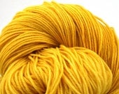 Hand Painted Merino Cashmere Sock Yarn 435 yds 100g Daffodil