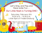 DIY PRINTABLE Let's Make Music - Invitation for Boys - I design You Print