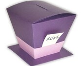 Alice in Wonderland Mad Hatter Hat Favor Gift Box Printable Color Template PDF (custom colors available)