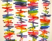Rainbow Rolled Paper Party Garland Upcycled from Magazines one-of-a-kind