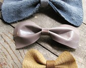 Second Hand Roses- Reclained Leather Bow