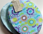 SALE:  Baby Wipes, Retro Flowers on Blue