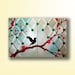 Large Original Painting...Singing in the Spring...Abstract Contemporary Modern Bird Art Diptych Painting by HD Greer
