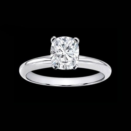 1.25 ct. Solitaire cushion diamond ring jewelry gold