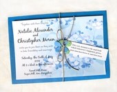 25 Seed Paper Plantable Invitation DIY - Hydrangea