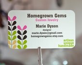 Retro Floral in Peaches and Berries Business Cards Calling Cards - 00001d
