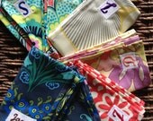 Set of 150 Custom Party Favor Embroidered Monogram Tea Napkin Towel Hanki's FREE Shipping