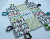 Baby Lovey Personalized Organic with Hand Embroidery by Dolce Dreams