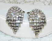 MUSI Rhinestone Shoe Clips Dangle Vintage Jewelry Bridal Formal Prom Accessories