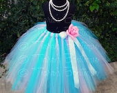 Long Tutu Skirt - Birthday Tutu - Flower Girl Tutu for Weddings - Serenade - Custom Sewn Tutu - Up to 20" - up to size 5T