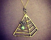 Blinky- The All Seeing Eye Pyramid Necklace