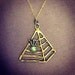 Blinky- The All Seeing Eye Pyramid Necklace