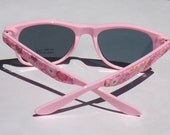 Handcrafted Polymer Clay Embellished Sunglasses, Pink Millefiori Floral