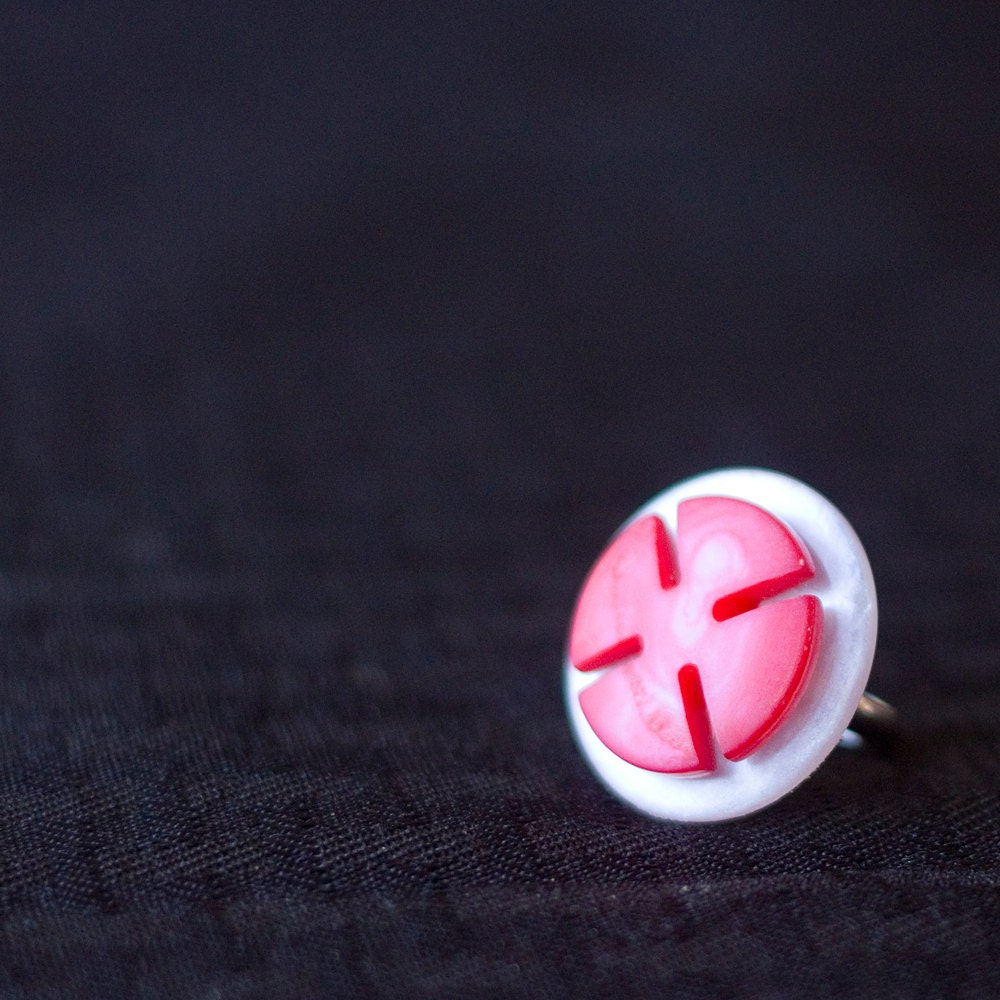 Vintage Button Ring