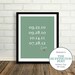Father's Day - Special Dates - Near and Dear Custom Family or Children Birth Dates - 8x10 / Choose your color - List kids birthdays