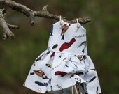 Blue Bird's Eye Mori Girl Dress for Middie Blythe Doll