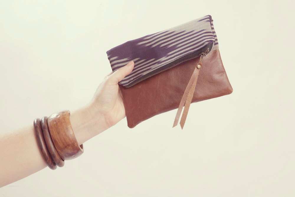 CHEVRON CLUTCH. Geometric Pouch. Arrow Clutch. Grey Clutch. Purple Clutch. Leather Pouch.