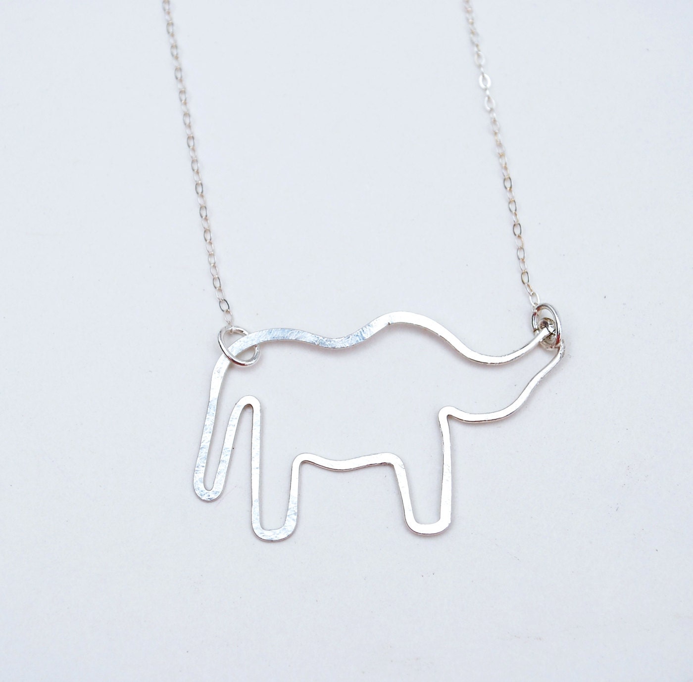 custom animal sterling silver gold filled necklace