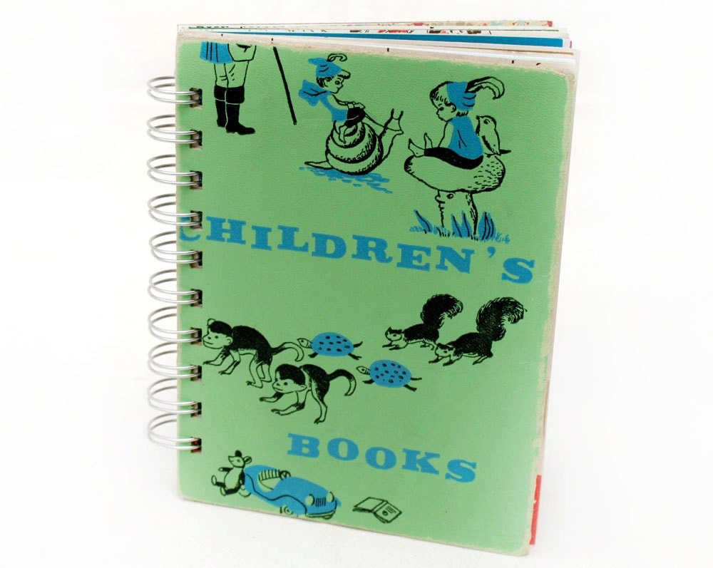 Once Upon a Time - Wire-Bound Recycled Art Journal