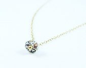 ECLAT - Crystal Ball Charm With 14K Gold Filled Necklace - Simple Lovely Everyday Jewelry Gift For Her