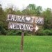 Rustic Wedding Signs Romantic Outdoor Weddings LARGE FONT Hand Painted Reclaimed Wood. Rustic Weddings. Vintage Weddings. Road Signs.