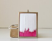 Raspberry Pink Necklace hand dyed silk